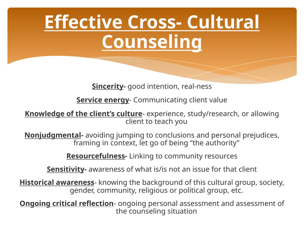 Conceptualizing Cultural Variables in Treatment - slide 61 of 212