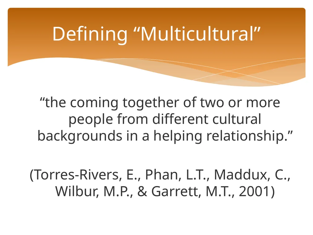 Conceptualizing Cultural Variables in Treatment - slide 4 of 212