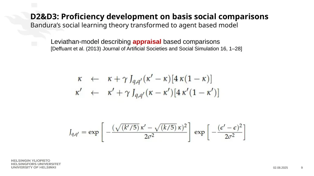 Agent-based-model of students’ sociocognitive - slide 9 of 16