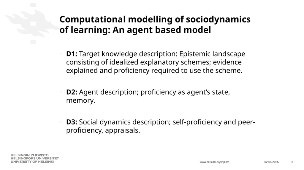 Agent-based-model of students’ sociocognitive - slide 3 of 16