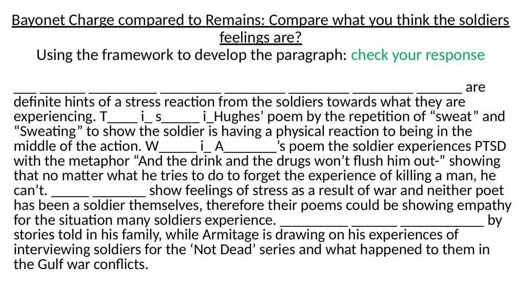 The Charge of The Light Brigade – fill the gaps - slide 16 of 36