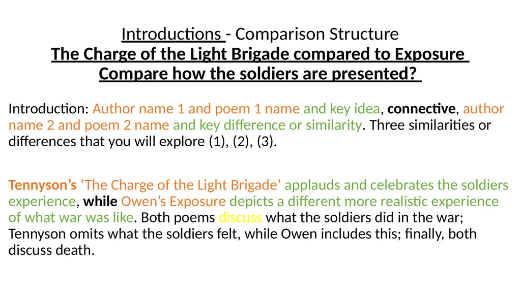 The Charge of The Light Brigade – fill the gaps - slide 8 of 36