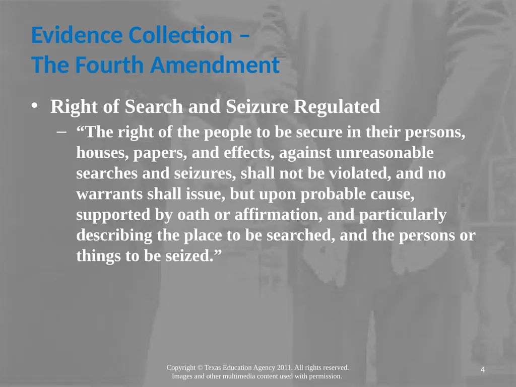 Legal Systems Forensic Science Copyright and Terms - slide 4 of 38