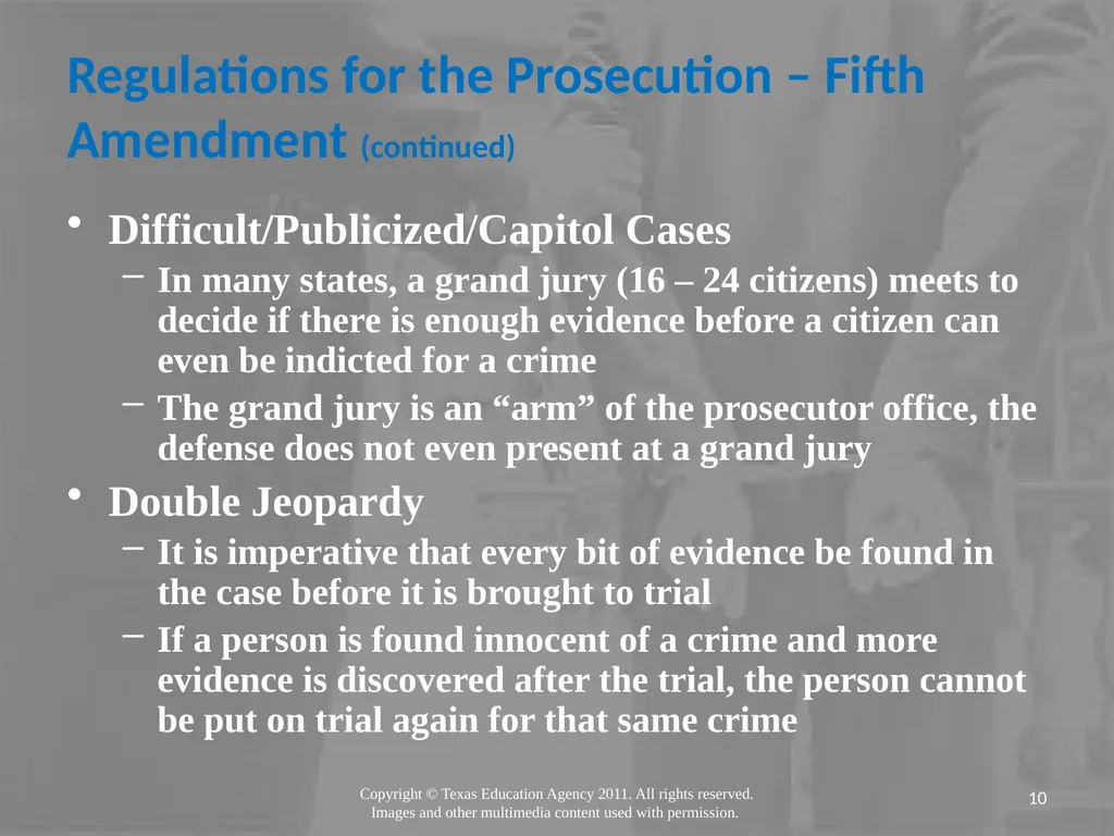 Legal Systems Forensic Science Copyright and Terms - slide 10 of 38