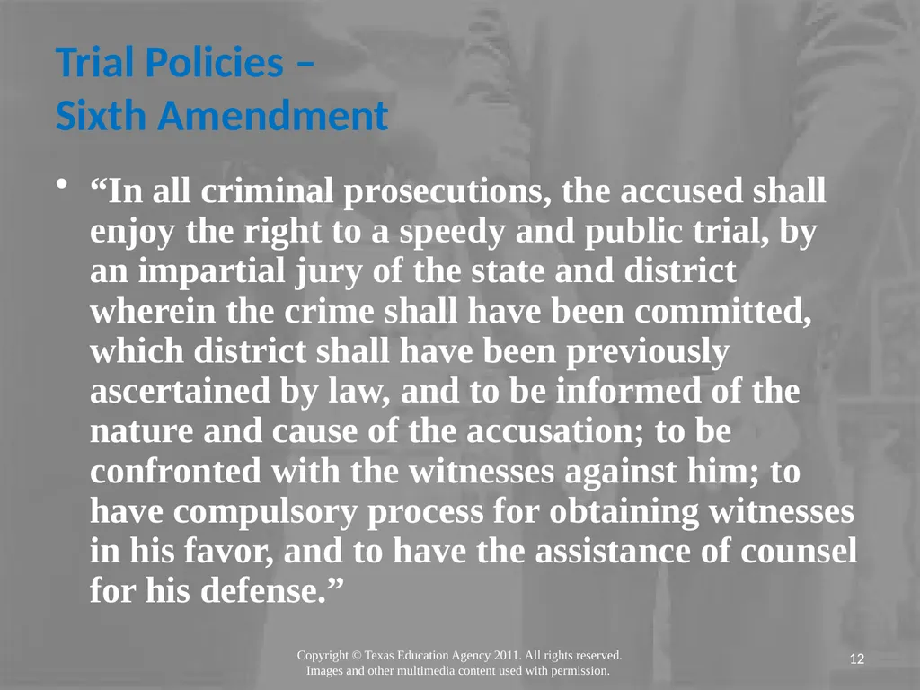 Legal Systems Forensic Science Copyright and Terms - slide 12 of 38