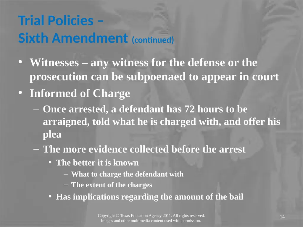 Legal Systems Forensic Science Copyright and Terms - slide 14 of 38