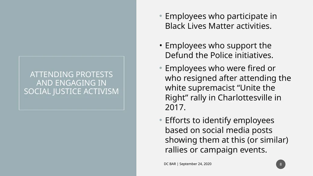 IT DIDN’T HAPPEN AT WORK: CAN THEY FIRE ME ANYWAY? - slide 8 of 63