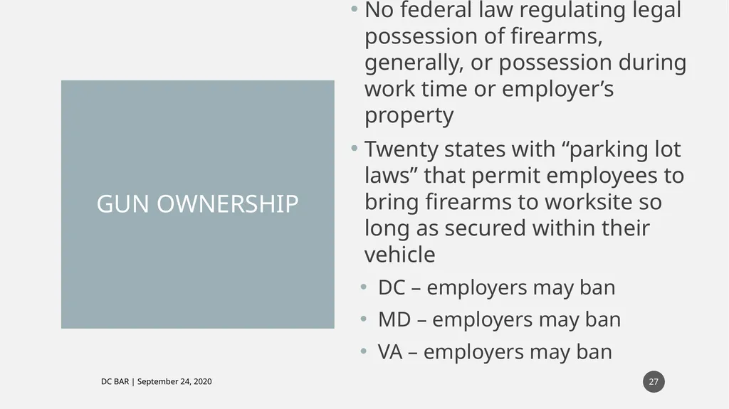 IT DIDN’T HAPPEN AT WORK: CAN THEY FIRE ME ANYWAY? - slide 27 of 63
