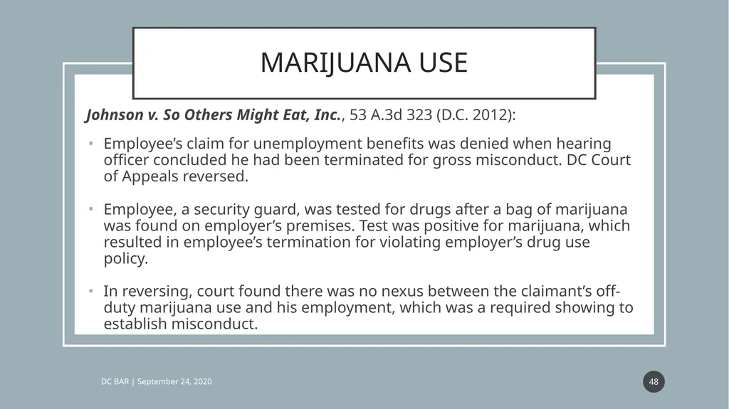 IT DIDN’T HAPPEN AT WORK: CAN THEY FIRE ME ANYWAY? - slide 48 of 63