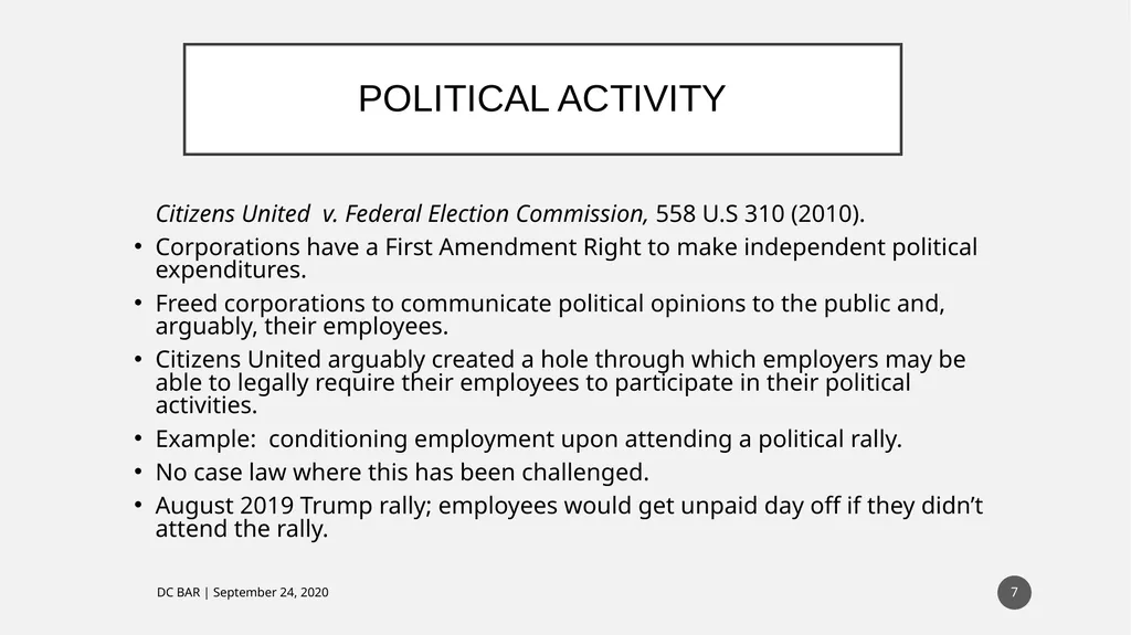 IT DIDN’T HAPPEN AT WORK: CAN THEY FIRE ME ANYWAY? - slide 7 of 63