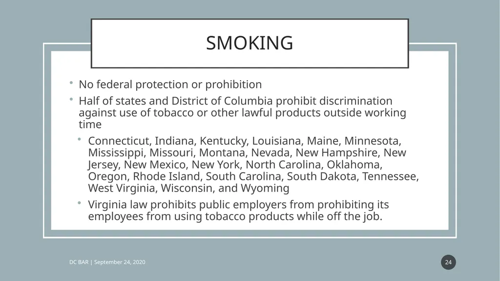 IT DIDN’T HAPPEN AT WORK: CAN THEY FIRE ME ANYWAY? - slide 24 of 63