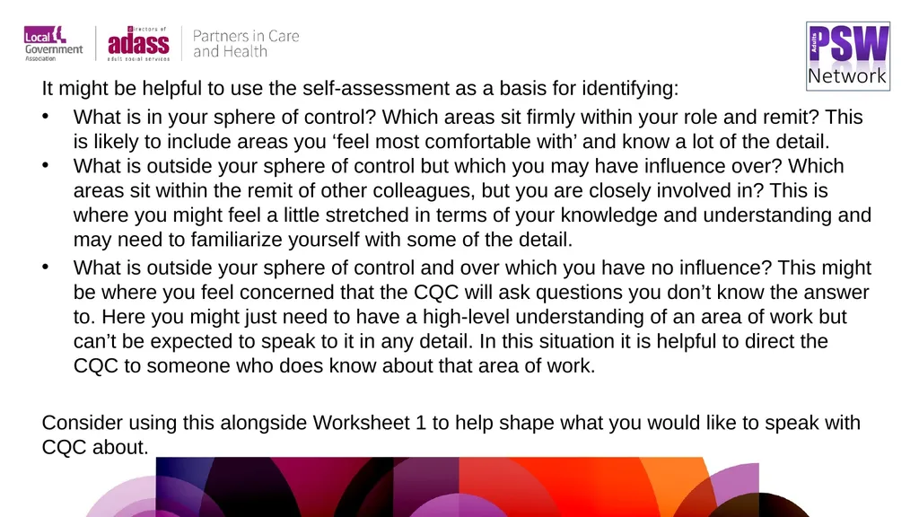 Preparing for CQC assessment A practical resource - slide 12 of 32