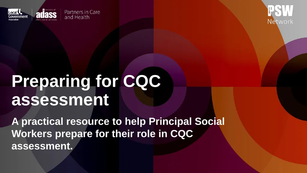 Preparing for CQC assessment A practical resource - slide 1 of 32