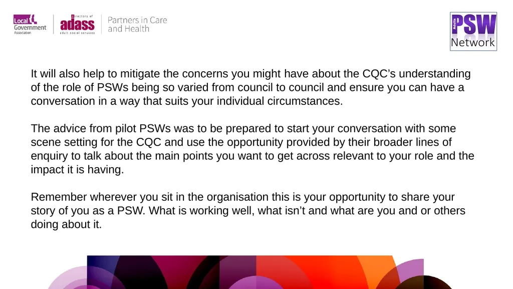 Preparing for CQC assessment A practical resource - slide 10 of 32