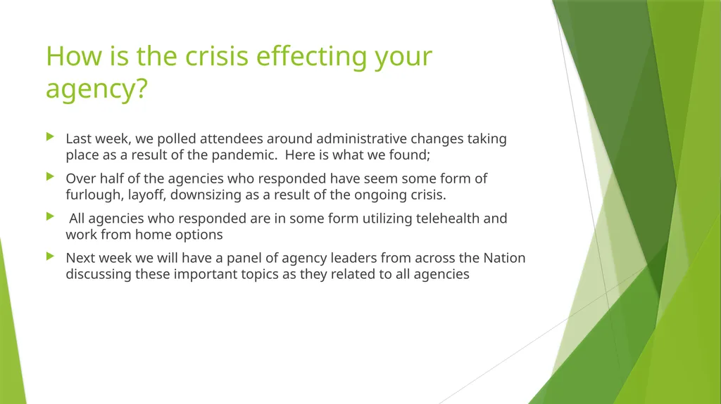 Responding to COVID-19 A Webinar Series Presented - slide 12 of 16