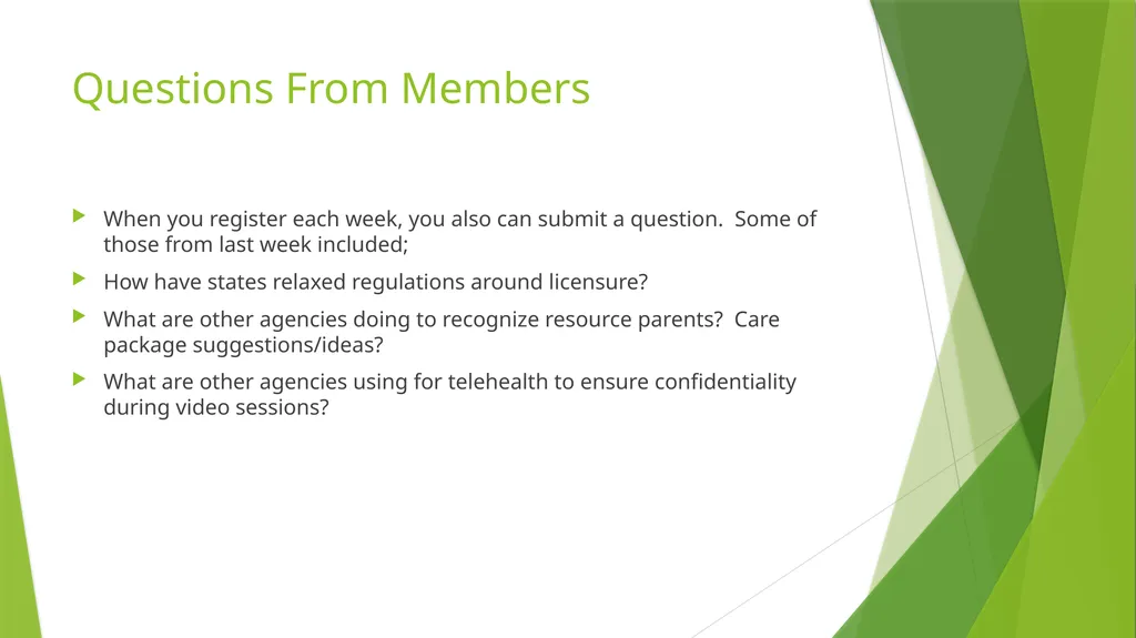 Responding to COVID-19 A Webinar Series Presented - slide 13 of 16