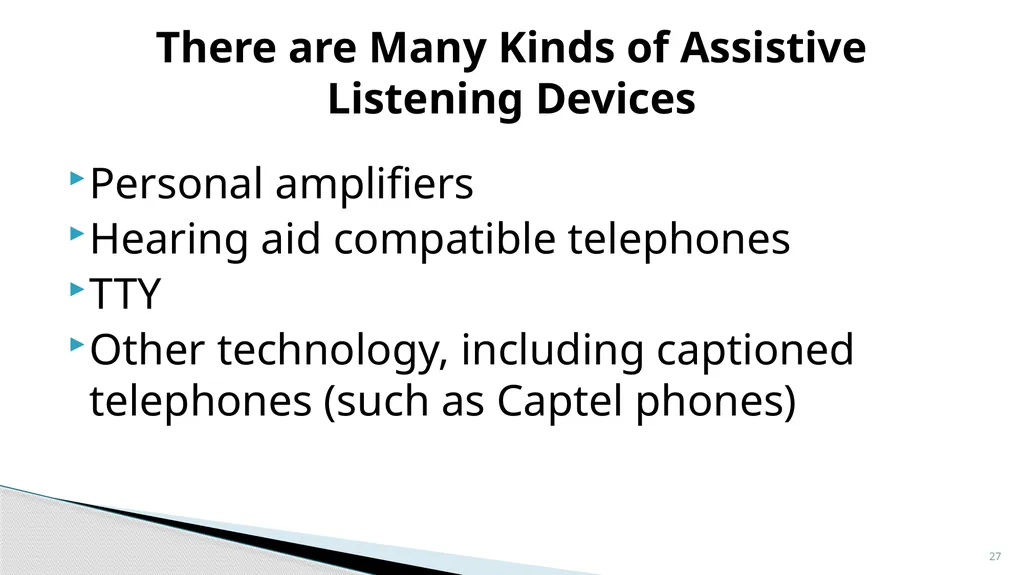 Accessible Information and Effective Communication - slide 27 of 85