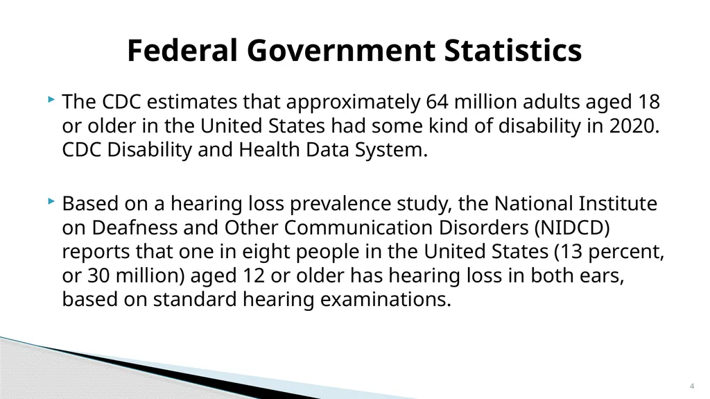 Accessible Information and Effective Communication - slide 4 of 85
