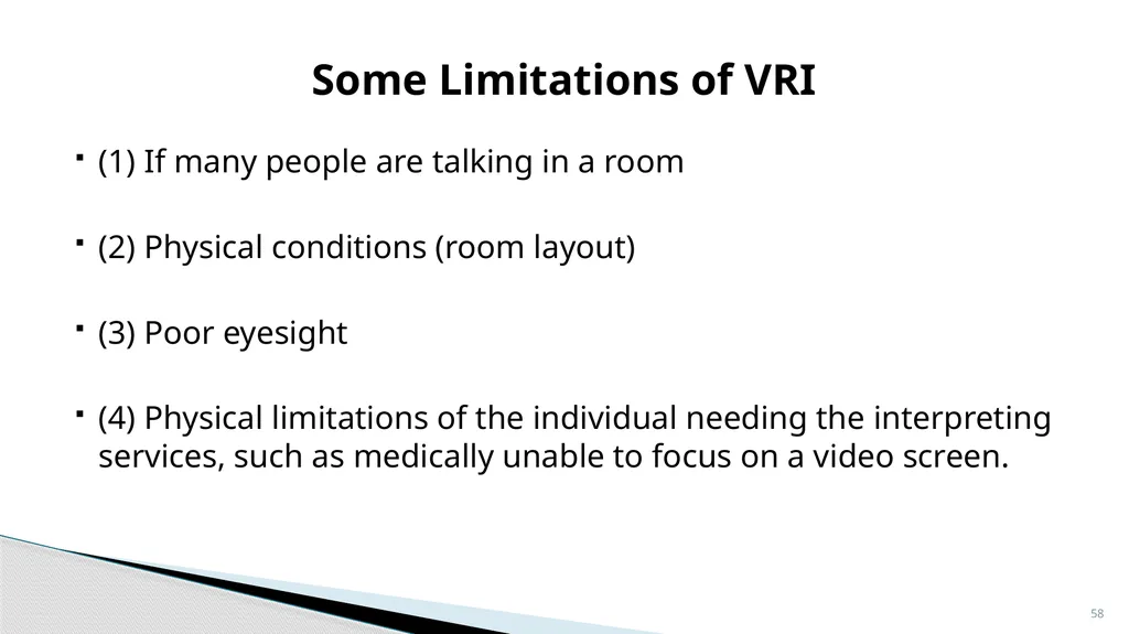Accessible Information and Effective Communication - slide 58 of 85