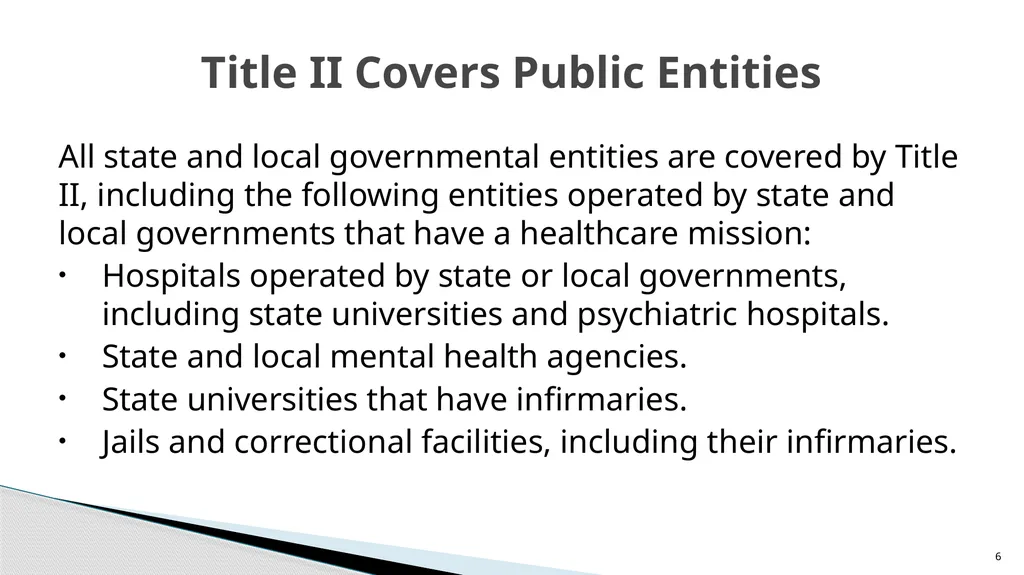 Accessible Information and Effective Communication - slide 6 of 85