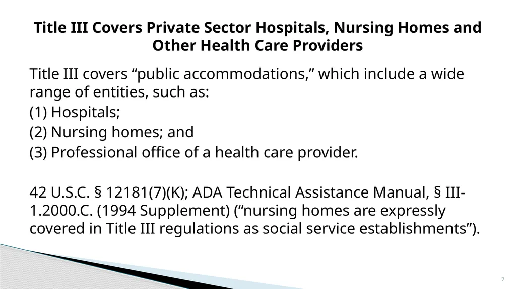 Accessible Information and Effective Communication - slide 7 of 85