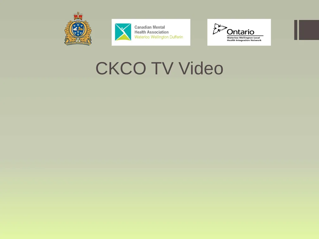 Waterloo Region Specialized Crisis Team Project: - slide 2 of 30