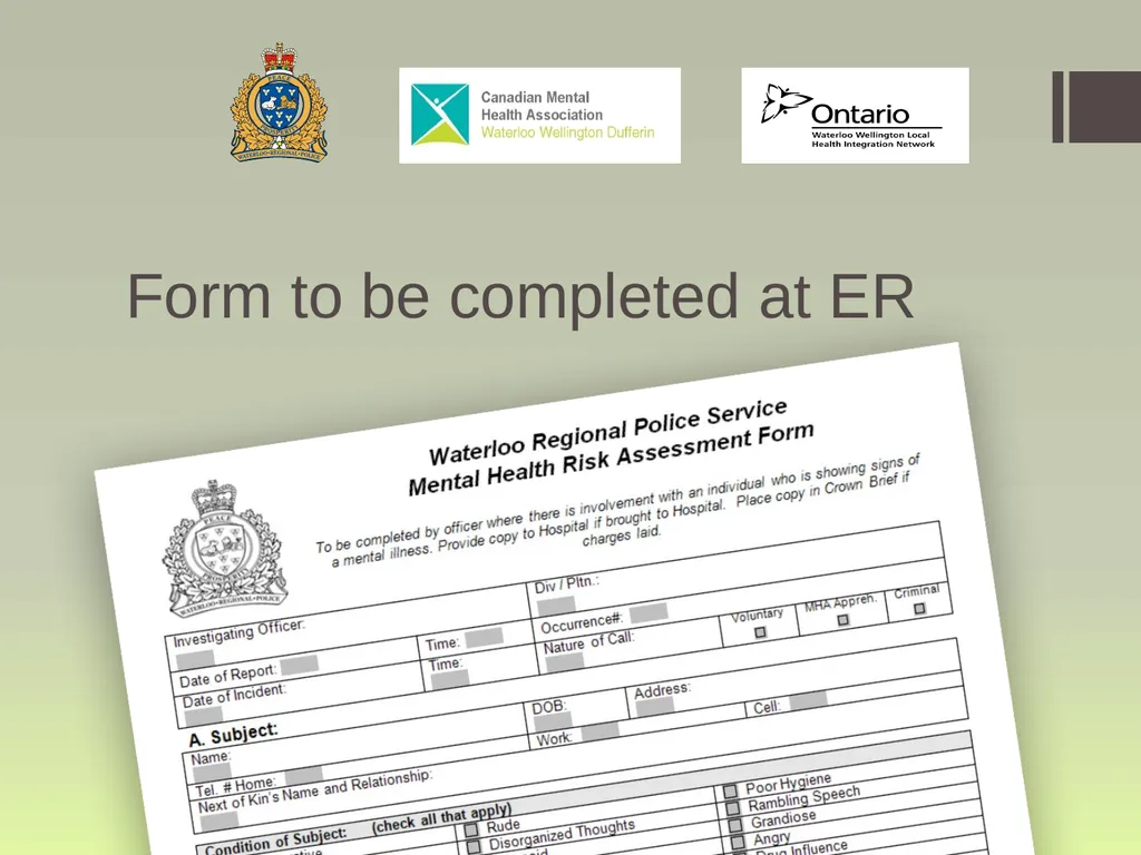 Waterloo Region Specialized Crisis Team Project: - slide 16 of 30