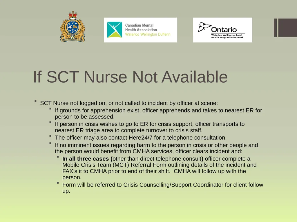 Waterloo Region Specialized Crisis Team Project: - slide 20 of 30