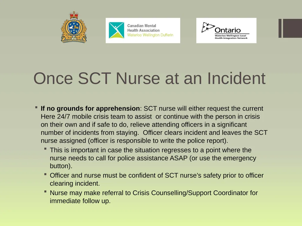 Waterloo Region Specialized Crisis Team Project: - slide 18 of 30
