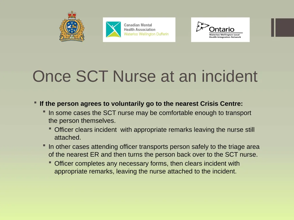 Waterloo Region Specialized Crisis Team Project: - slide 19 of 30