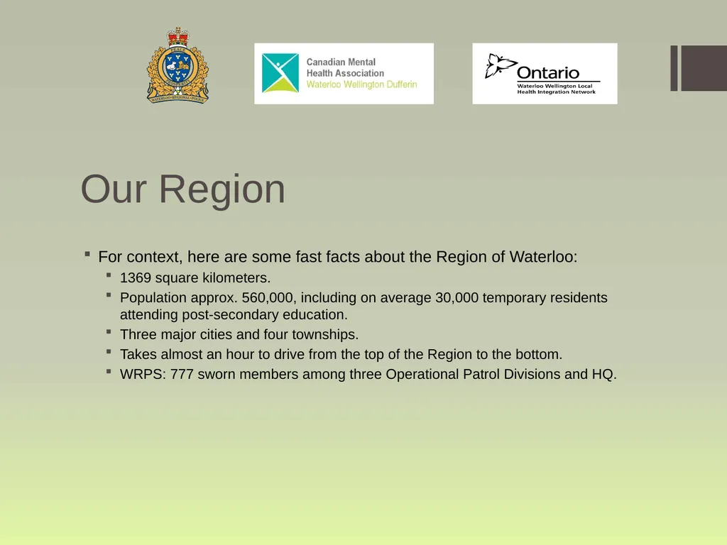 Waterloo Region Specialized Crisis Team Project: - slide 11 of 30