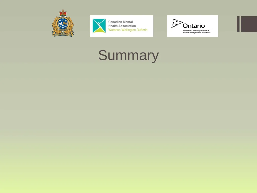 Waterloo Region Specialized Crisis Team Project: - slide 28 of 30