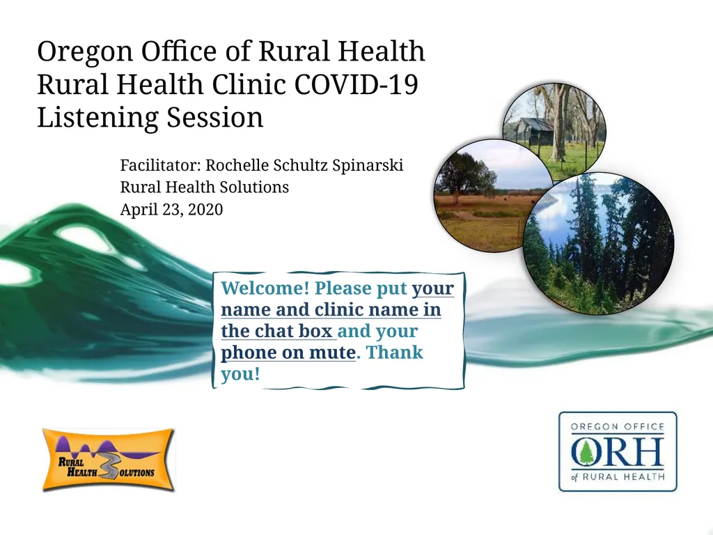Oregon Office of Rural Health Rural Health Clinic - slide 1 of 11