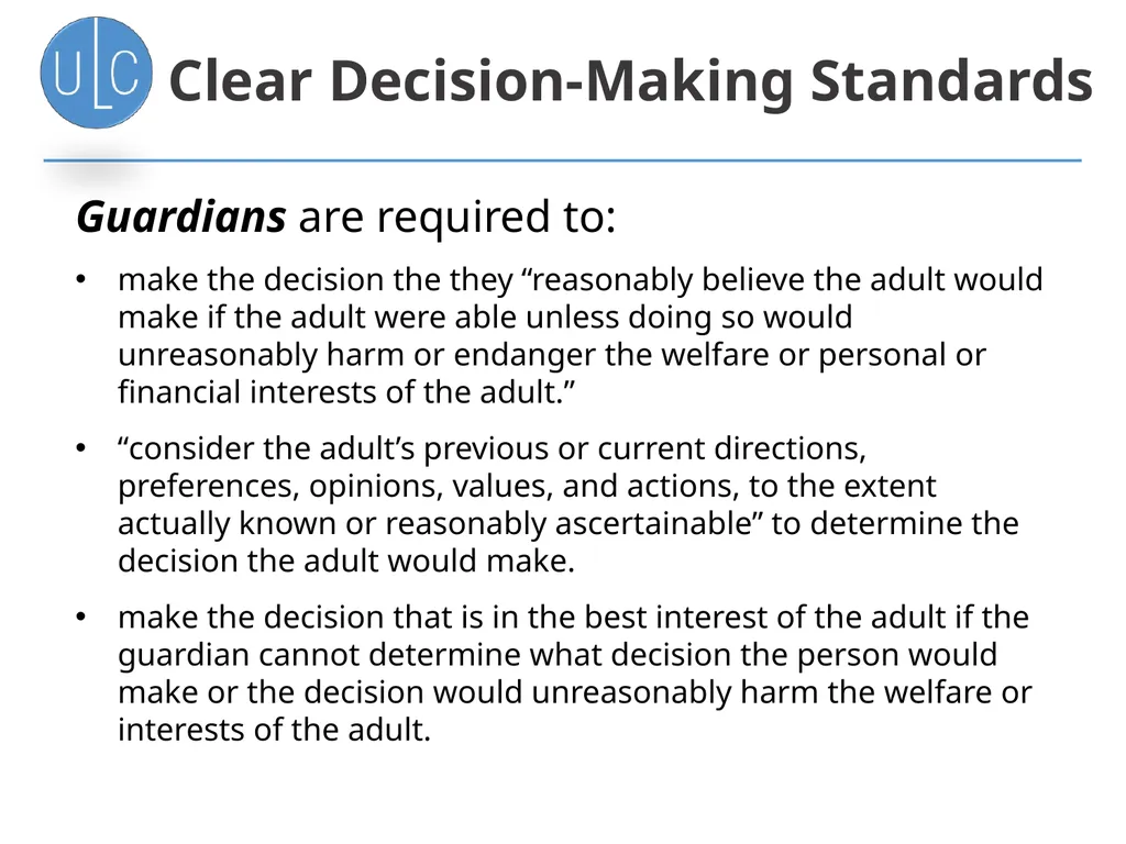 Uniform Guardianship, Conservatorship, and Other - slide 22 of 26
