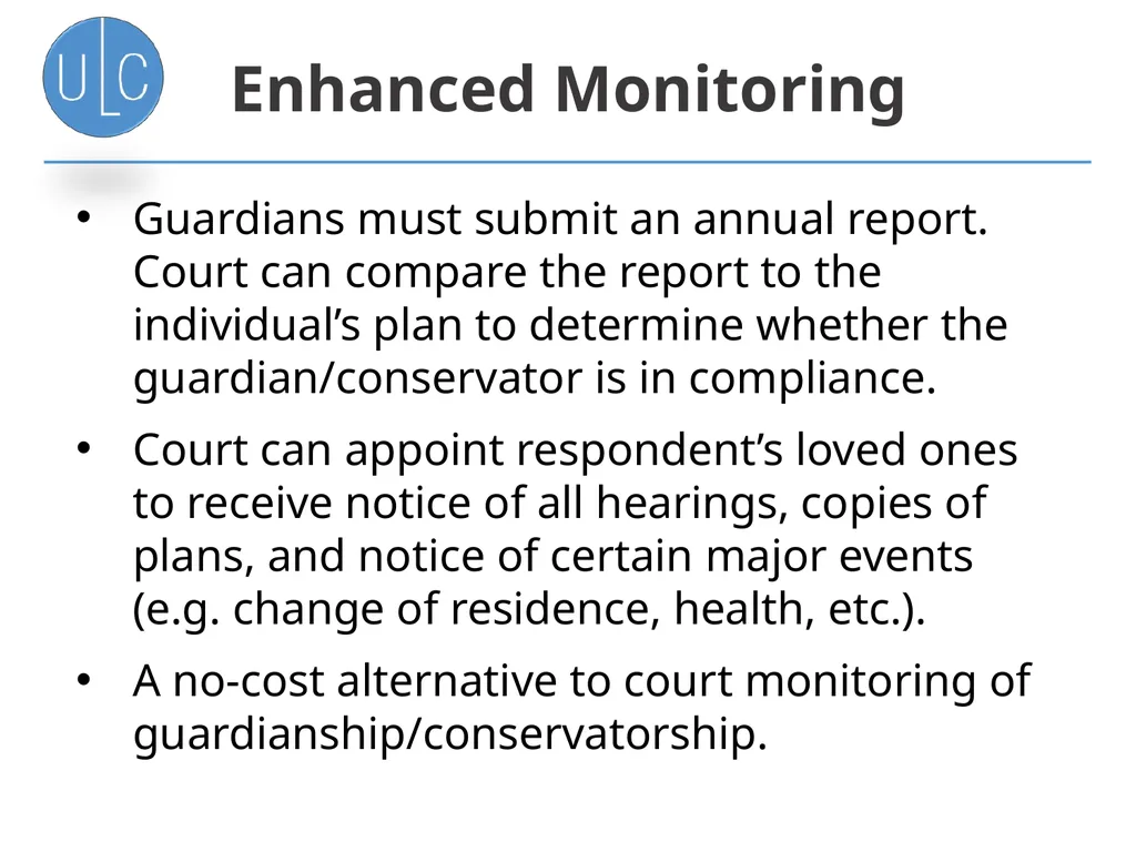 Uniform Guardianship, Conservatorship, and Other - slide 20 of 26