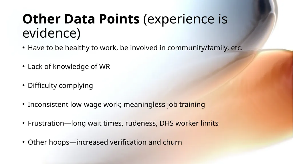 Arkansas Work Requirements Kevin De Liban, - slide 7 of 14