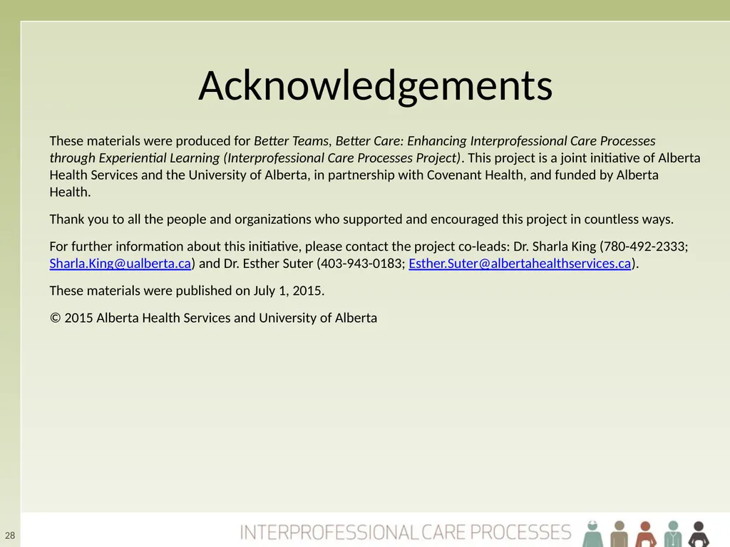 Refining Your Collaborative Practice Skills The - slide 28 of 28