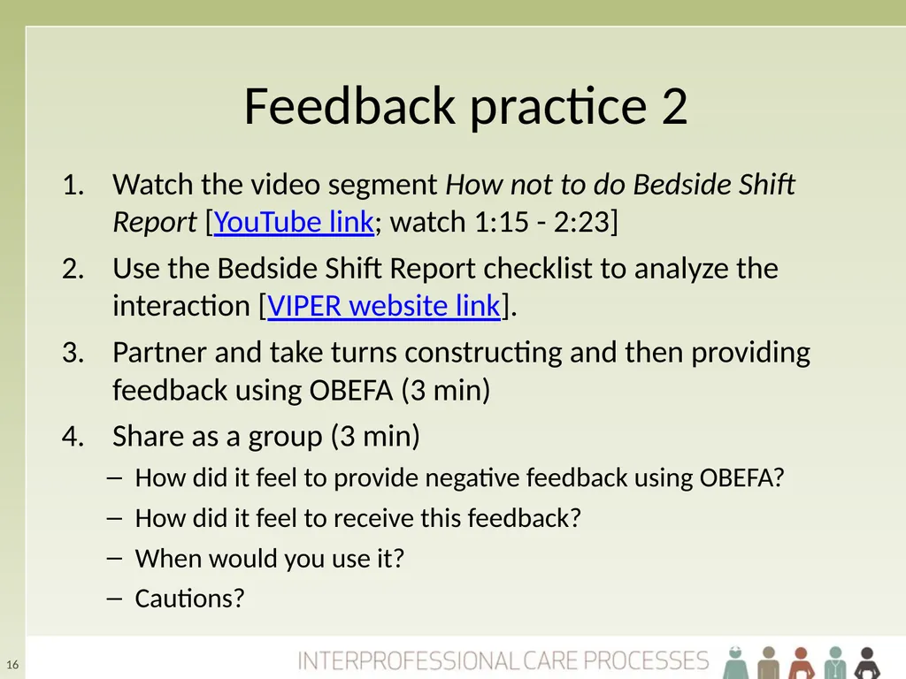 Refining Your Collaborative Practice Skills The - slide 16 of 28