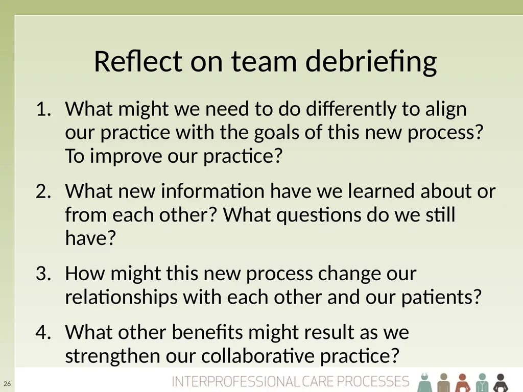 Refining Your Collaborative Practice Skills The - slide 26 of 28