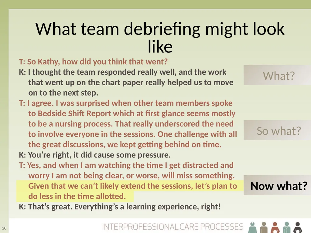 Refining Your Collaborative Practice Skills The - slide 20 of 28