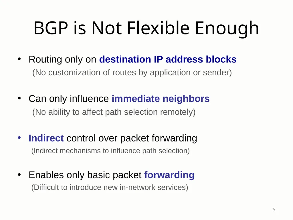 SDX: A Software-Defined Internet eXchange Jennifer - slide 5 of 47