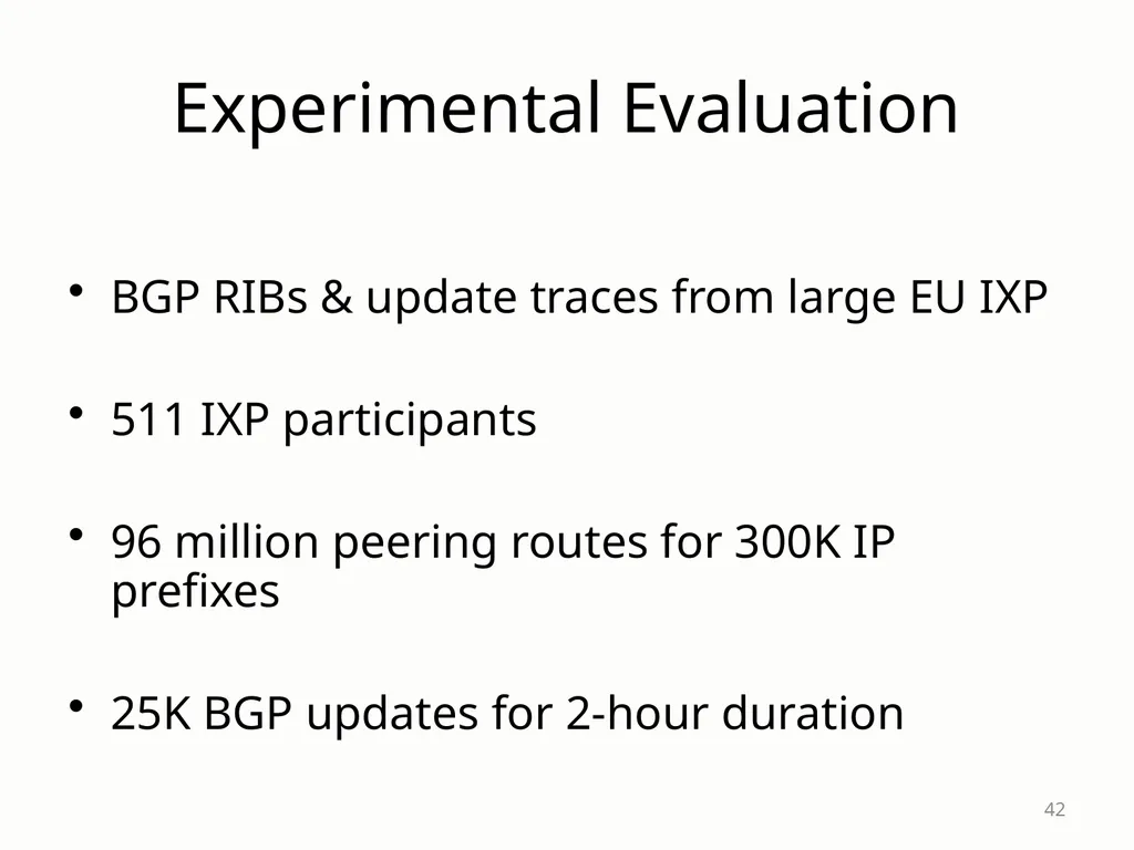 SDX: A Software-Defined Internet eXchange Jennifer - slide 42 of 47