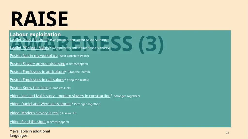 A guide for people and organisations who want to - slide 28 of 33