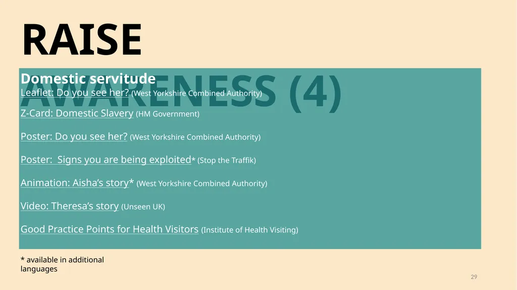 A guide for people and organisations who want to - slide 29 of 33