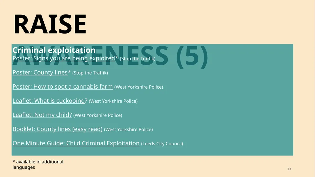 A guide for people and organisations who want to - slide 30 of 33