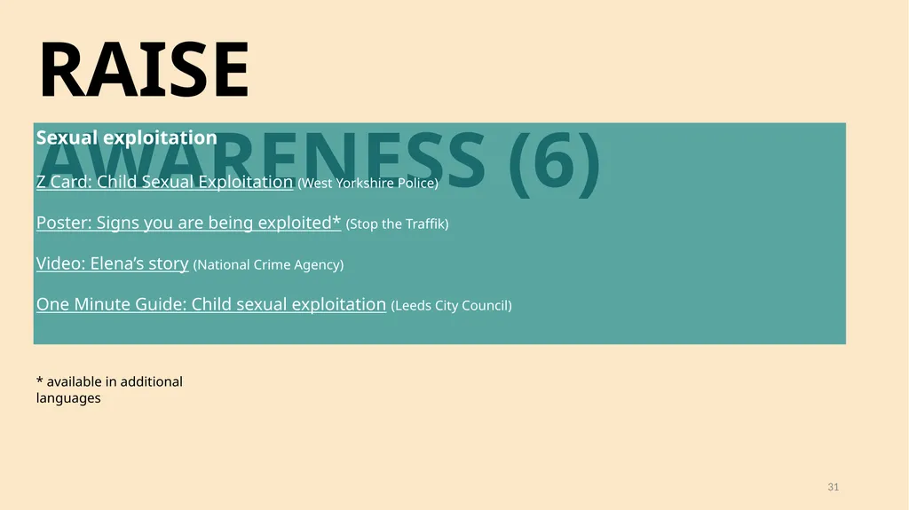 A guide for people and organisations who want to - slide 31 of 33