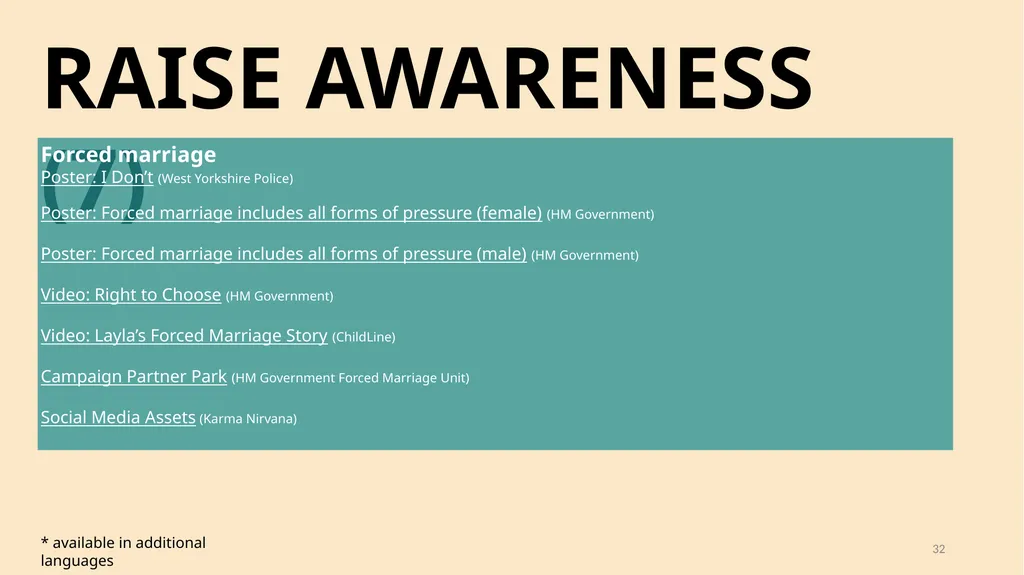 A guide for people and organisations who want to - slide 32 of 33