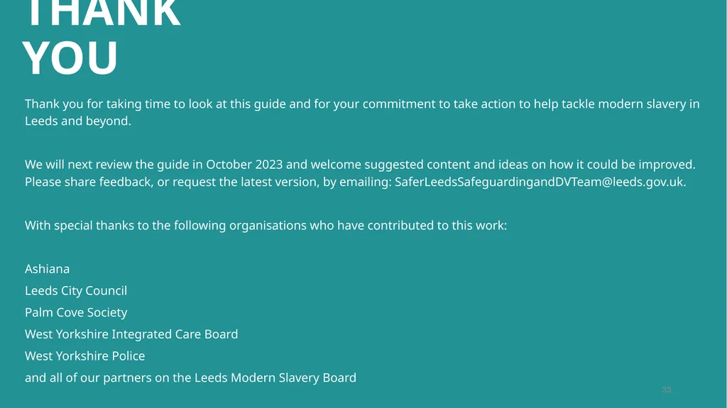 A guide for people and organisations who want to - slide 33 of 33