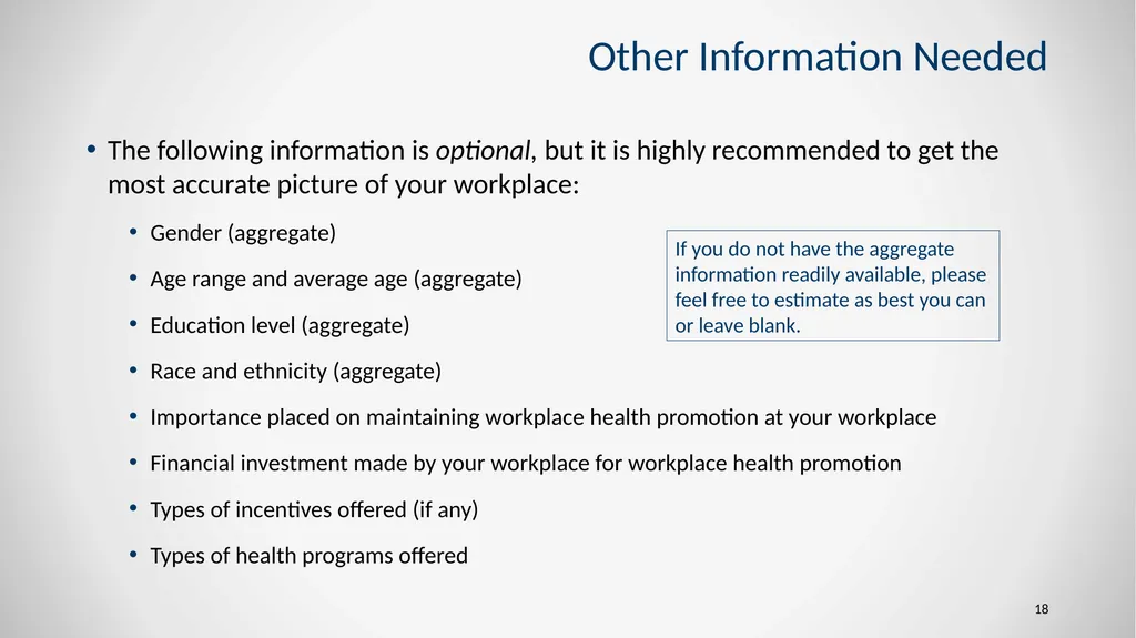 1 Wellness Program Startup and Sustainability - slide 18 of 26
