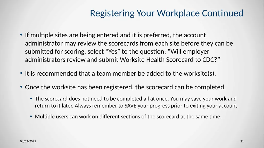 1 Wellness Program Startup and Sustainability - slide 21 of 26